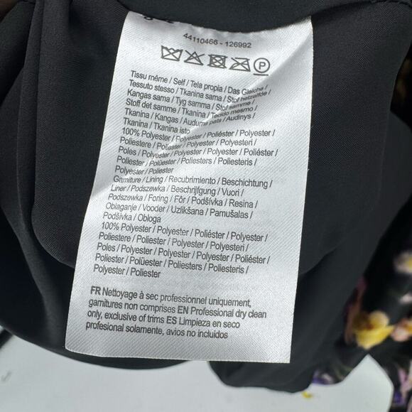 ML Monique Lhuillier Sleeveless Floral Maxi Dress Square-Neck Black Size 12 NWT - Picture 8 of 14